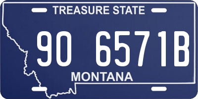 MT license plate 906571B