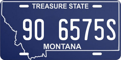 MT license plate 906575S