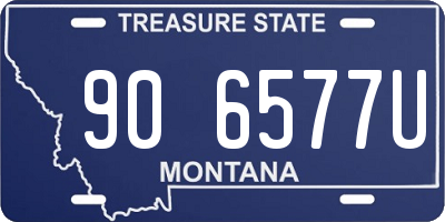 MT license plate 906577U