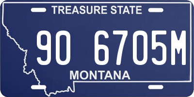 MT license plate 906705M