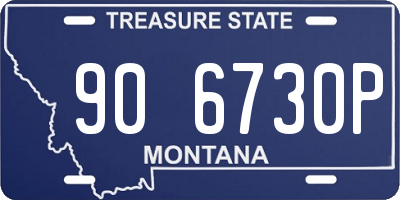MT license plate 906730P