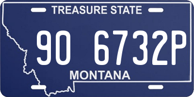 MT license plate 906732P