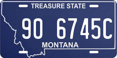 MT license plate 906745C