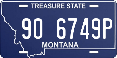 MT license plate 906749P