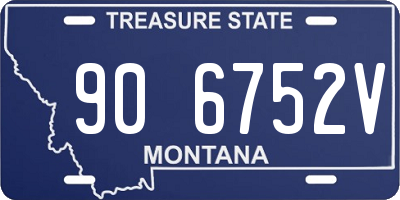 MT license plate 906752V