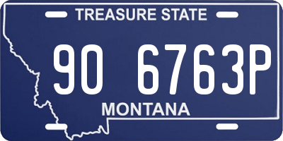 MT license plate 906763P