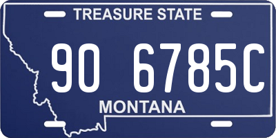 MT license plate 906785C