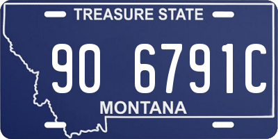 MT license plate 906791C