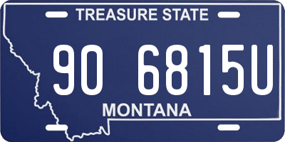 MT license plate 906815U