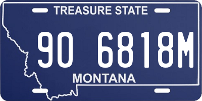 MT license plate 906818M