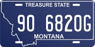 MT license plate 906820G