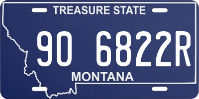 MT license plate 906822R
