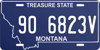 MT license plate 906823V