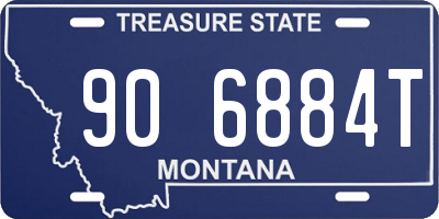 MT license plate 906884T