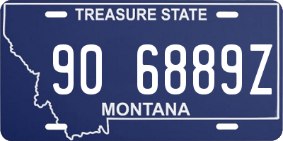 MT license plate 906889Z