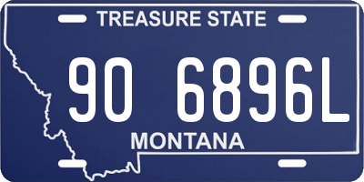 MT license plate 906896L