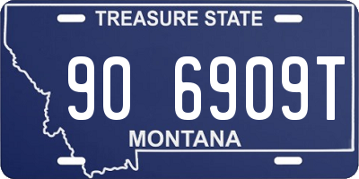 MT license plate 906909T