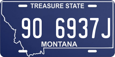 MT license plate 906937J