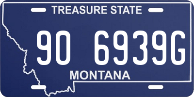 MT license plate 906939G