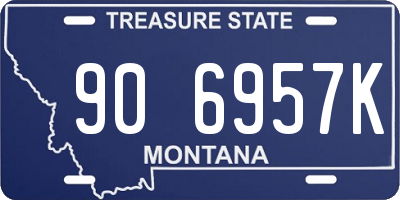 MT license plate 906957K