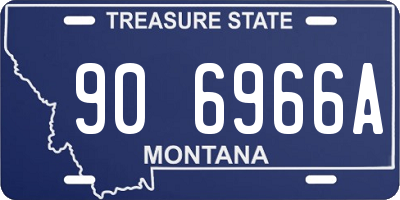 MT license plate 906966A