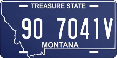 MT license plate 907041V