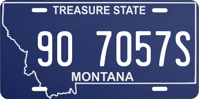 MT license plate 907057S