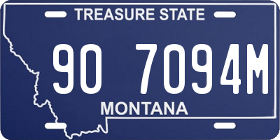 MT license plate 907094M
