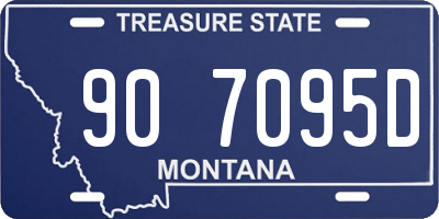 MT license plate 907095D