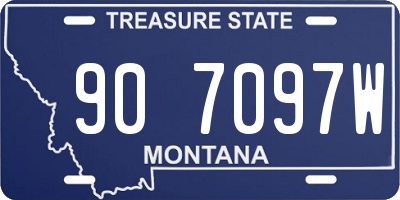 MT license plate 907097W