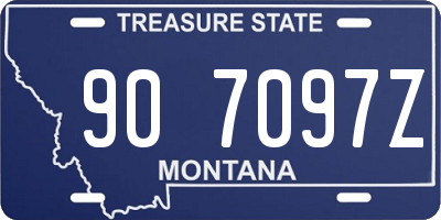 MT license plate 907097Z