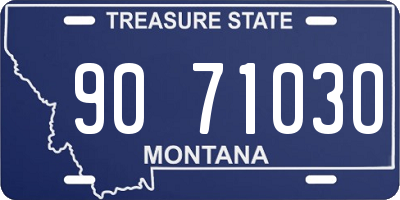 MT license plate 907103O