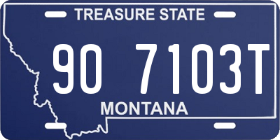 MT license plate 907103T