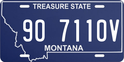 MT license plate 907110V