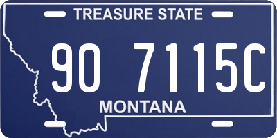 MT license plate 907115C