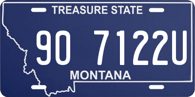 MT license plate 907122U