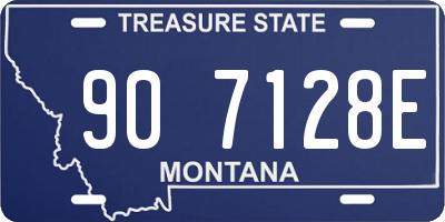 MT license plate 907128E