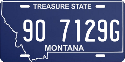 MT license plate 907129G
