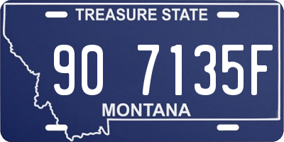 MT license plate 907135F