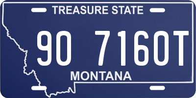 MT license plate 907160T