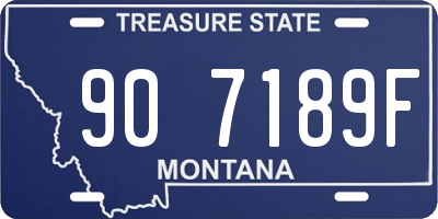 MT license plate 907189F