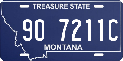 MT license plate 907211C