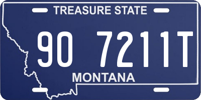 MT license plate 907211T