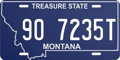 MT license plate 907235T