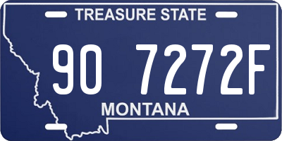 MT license plate 907272F