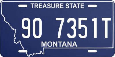 MT license plate 907351T
