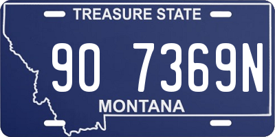 MT license plate 907369N