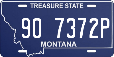 MT license plate 907372P