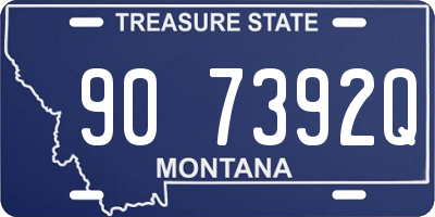 MT license plate 907392Q