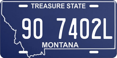 MT license plate 907402L